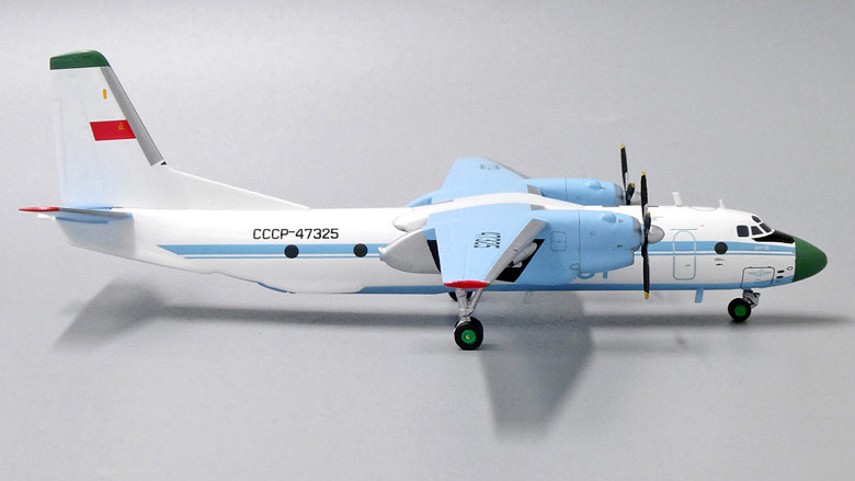 Antonov An-26 airplane scale model.